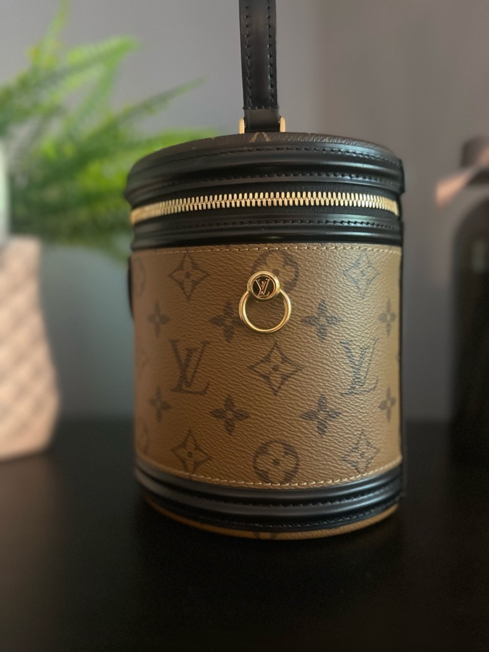 2025 Microchipped Louis Vuitton Reverse Monogram Cannes Bag in Brown and Black - Picture 2 of 9